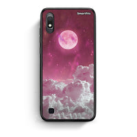 Thumbnail for Samsung A10 Pink Moon Θήκη από τη Smartfits με σχέδιο στο πίσω μέρος και μαύρο περίβλημα | Smartphone case with colorful back and black bezels by Smartfits