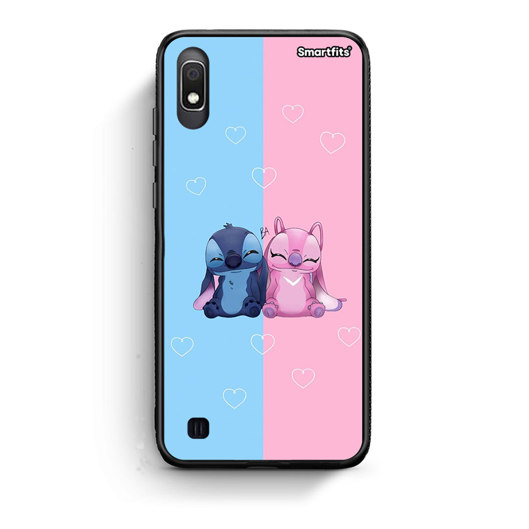 Samsung A10 Stitch And Angel θήκη από τη Smartfits με σχέδιο στο πίσω μέρος και μαύρο περίβλημα | Smartphone case with colorful back and black bezels by Smartfits