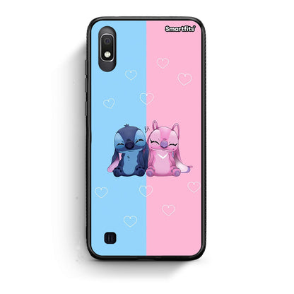 Samsung A10 Stitch And Angel θήκη από τη Smartfits με σχέδιο στο πίσω μέρος και μαύρο περίβλημα | Smartphone case with colorful back and black bezels by Smartfits