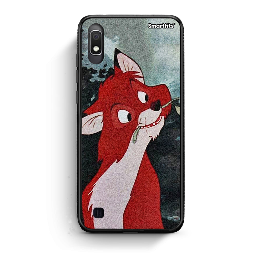 Samsung A10 Tod And Vixey Love 1 θήκη από τη Smartfits με σχέδιο στο πίσω μέρος και μαύρο περίβλημα | Smartphone case with colorful back and black bezels by Smartfits