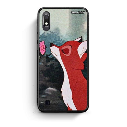 Samsung A10 Tod And Vixey Love 2 θήκη από τη Smartfits με σχέδιο στο πίσω μέρος και μαύρο περίβλημα | Smartphone case with colorful back and black bezels by Smartfits