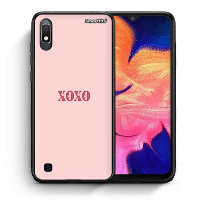 Θήκη Samsung A10 XOXO Love από τη Smartfits με σχέδιο στο πίσω μέρος και μαύρο περίβλημα | Samsung A10 XOXO Love case with colorful back and black bezels