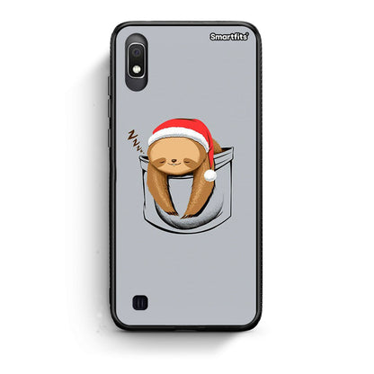 Samsung A10 Xmas Zzzz θήκη από τη Smartfits με σχέδιο στο πίσω μέρος και μαύρο περίβλημα | Smartphone case with colorful back and black bezels by Smartfits