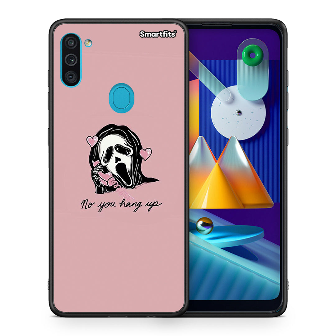 Θήκη Samsung A11 / M11 Halloween Hang Up από τη Smartfits με σχέδιο στο πίσω μέρος και μαύρο περίβλημα | Samsung A11 / M11 Halloween Hang Up case with colorful back and black bezels