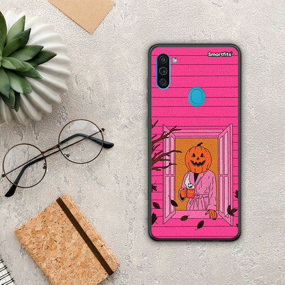 Halloween Pumpkin Lady - Samsung Galaxy A11 / M11 θήκη