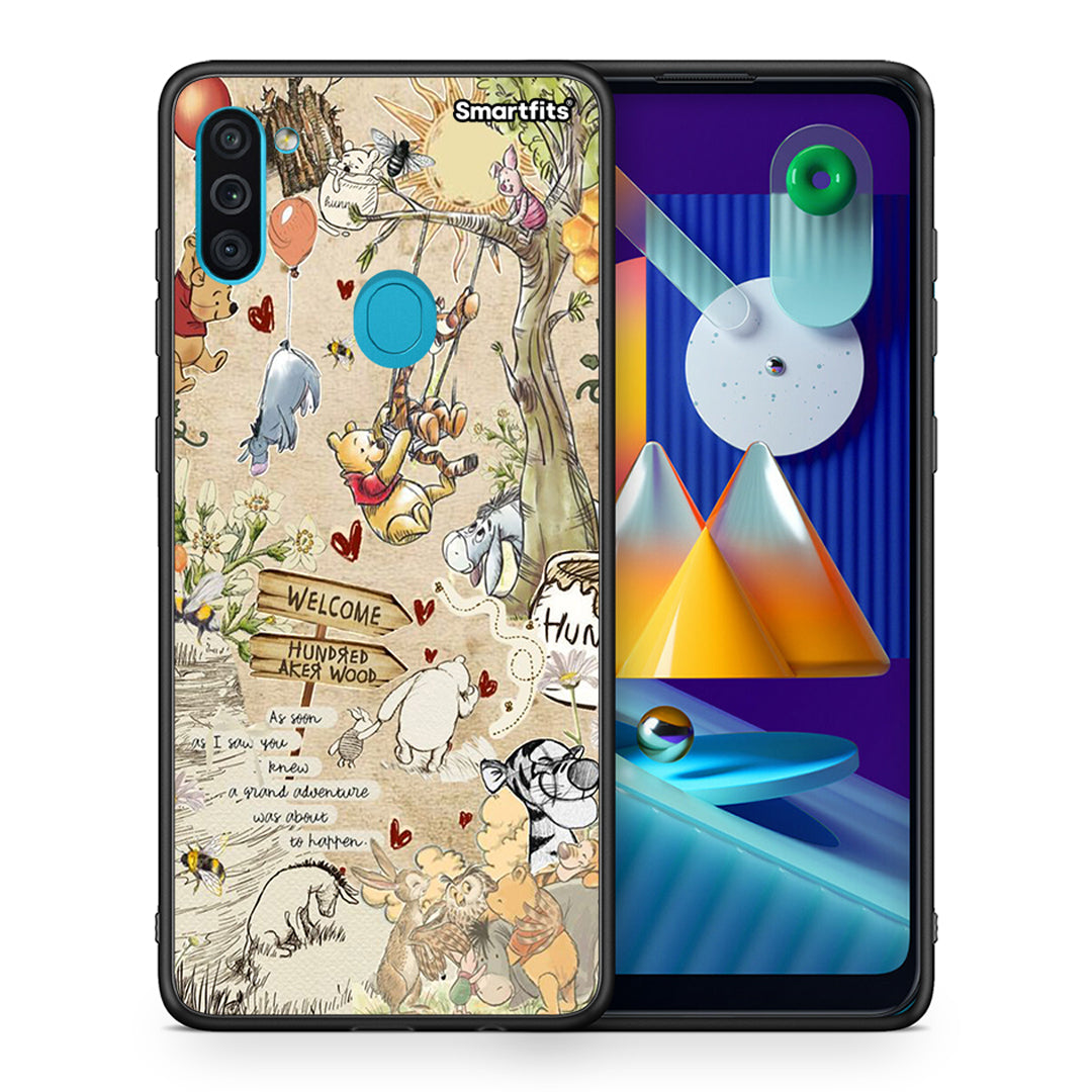 Θήκη Samsung A11/M11 Happy Friends από τη Smartfits με σχέδιο στο πίσω μέρος και μαύρο περίβλημα | Samsung A11/M11 Happy Friends case with colorful back and black bezels