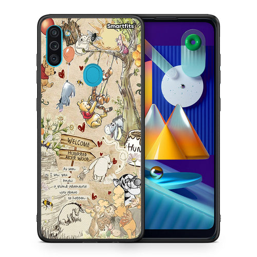 Θήκη Samsung A11/M11 Happy Friends από τη Smartfits με σχέδιο στο πίσω μέρος και μαύρο περίβλημα | Samsung A11/M11 Happy Friends case with colorful back and black bezels