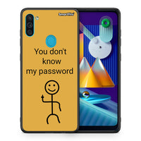 Thumbnail for Θήκη Samsung A11 / M11 My Password από τη Smartfits με σχέδιο στο πίσω μέρος και μαύρο περίβλημα | Samsung A11 / M11 My Password case with colorful back and black bezels