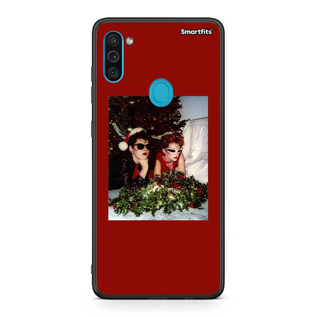 Samsung A11/M11 Waiting For Xmas θήκη από τη Smartfits με σχέδιο στο πίσω μέρος και μαύρο περίβλημα | Smartphone case with colorful back and black bezels by Smartfits