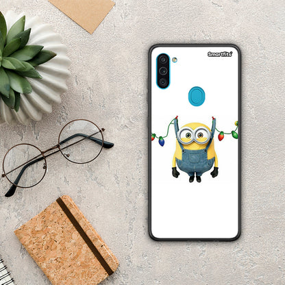 Xmas Minion Lights - Samsung Galaxy A11 / M11 θήκη