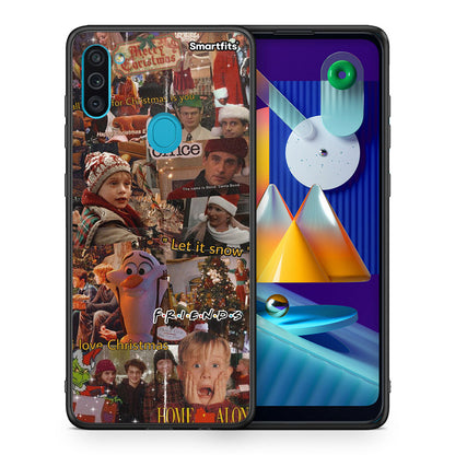 Θήκη Samsung A11/M11 Xmas Wishes από τη Smartfits με σχέδιο στο πίσω μέρος και μαύρο περίβλημα | Samsung A11/M11 Xmas Wishes case with colorful back and black bezels