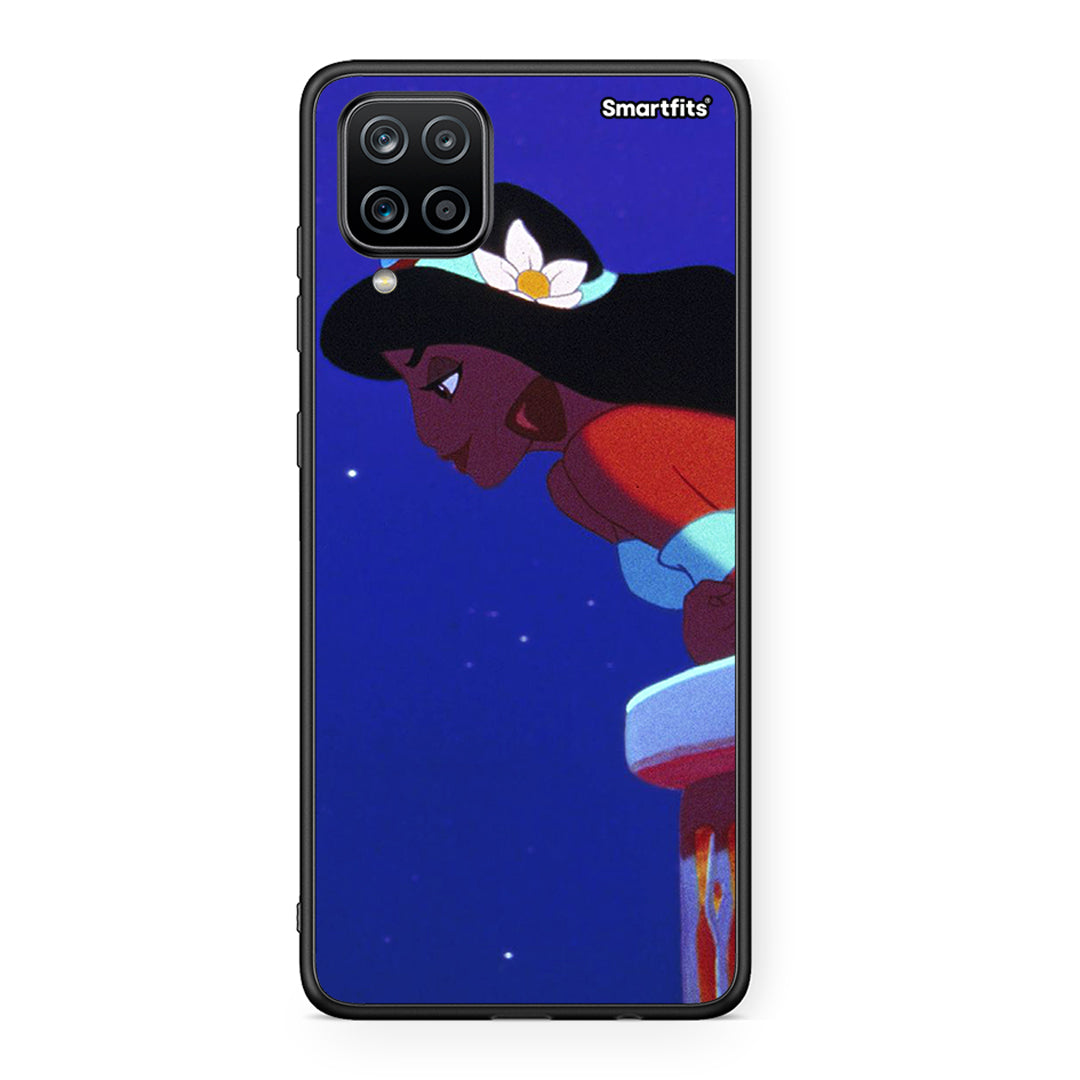 Samsung A12 Alladin And Jasmine Love 2 θήκη από τη Smartfits με σχέδιο στο πίσω μέρος και μαύρο περίβλημα | Smartphone case with colorful back and black bezels by Smartfits