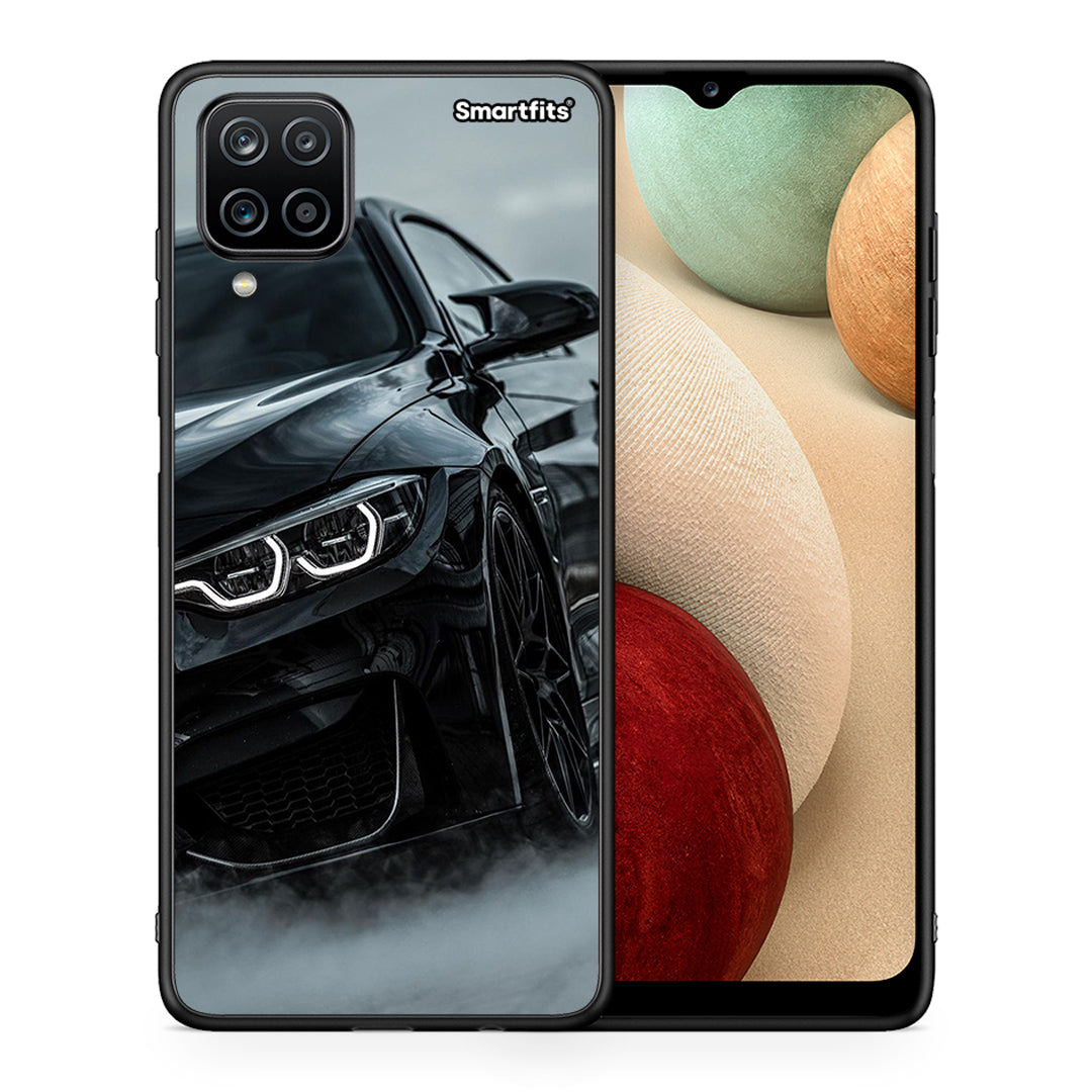 Θήκη Samsung A12 Black BMW από τη Smartfits με σχέδιο στο πίσω μέρος και μαύρο περίβλημα | Samsung A12 Black BMW case with colorful back and black bezels