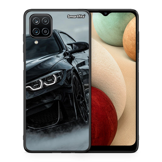 Θήκη Samsung A12 Black BMW από τη Smartfits με σχέδιο στο πίσω μέρος και μαύρο περίβλημα | Samsung A12 Black BMW case with colorful back and black bezels