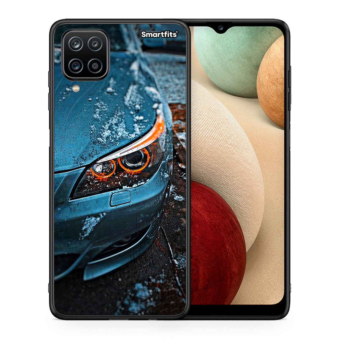 Θήκη Samsung A12 Bmw E60 από τη Smartfits με σχέδιο στο πίσω μέρος και μαύρο περίβλημα | Samsung A12 Bmw E60 case with colorful back and black bezels