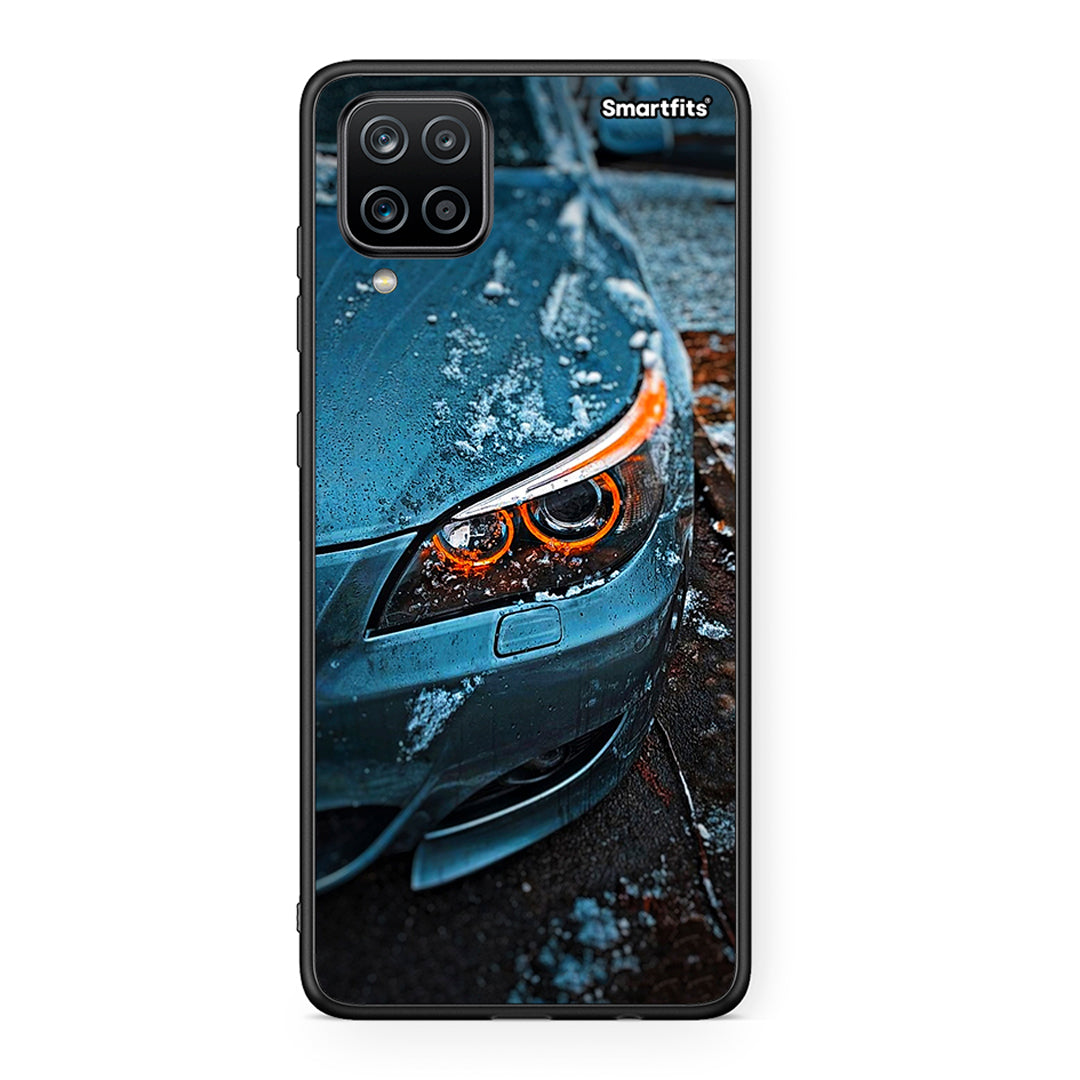 Samsung A12 Bmw E60 Θήκη από τη Smartfits με σχέδιο στο πίσω μέρος και μαύρο περίβλημα | Smartphone case with colorful back and black bezels by Smartfits