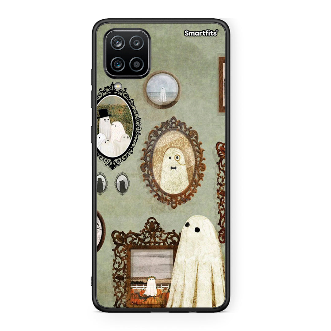 Samsung A12 Halloween Ghost Season Θήκη από τη Smartfits με σχέδιο στο πίσω μέρος και μαύρο περίβλημα | Smartphone case with colorful back and black bezels by Smartfits