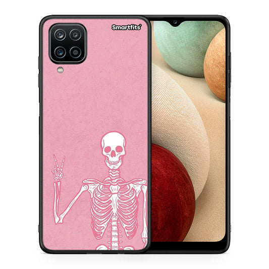 Θήκη Samsung A12 Halloween Motivation από τη Smartfits με σχέδιο στο πίσω μέρος και μαύρο περίβλημα | Samsung A12 Halloween Motivation case with colorful back and black bezels