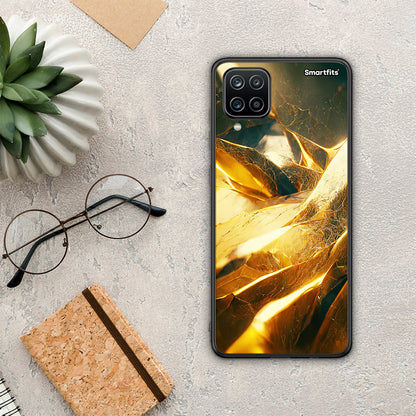 Real Gold - Samsung Galaxy A12 θήκη