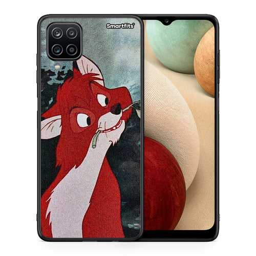 Θήκη Samsung A12 Tod And Vixey Love 1 από τη Smartfits με σχέδιο στο πίσω μέρος και μαύρο περίβλημα | Samsung A12 Tod And Vixey Love 1 case with colorful back and black bezels