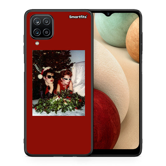 Θήκη Samsung A12 Waiting For Xmas από τη Smartfits με σχέδιο στο πίσω μέρος και μαύρο περίβλημα | Samsung A12 Waiting For Xmas case with colorful back and black bezels