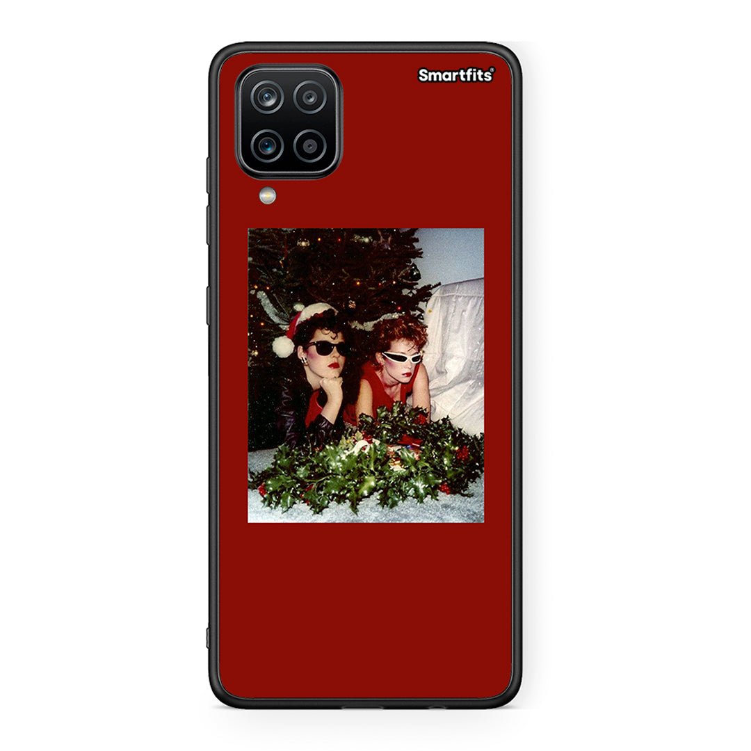 Samsung A12 Waiting For Xmas θήκη από τη Smartfits με σχέδιο στο πίσω μέρος και μαύρο περίβλημα | Smartphone case with colorful back and black bezels by Smartfits