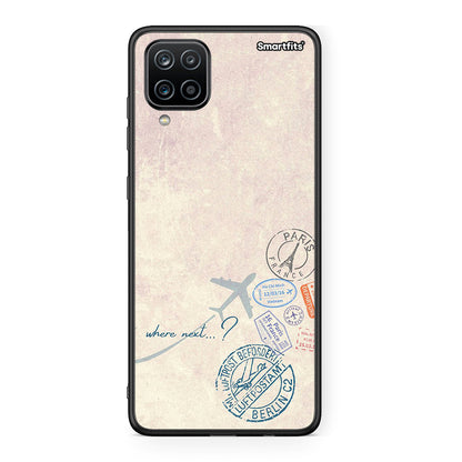 Samsung A12 Where Next Θήκη από τη Smartfits με σχέδιο στο πίσω μέρος και μαύρο περίβλημα | Smartphone case with colorful back and black bezels by Smartfits