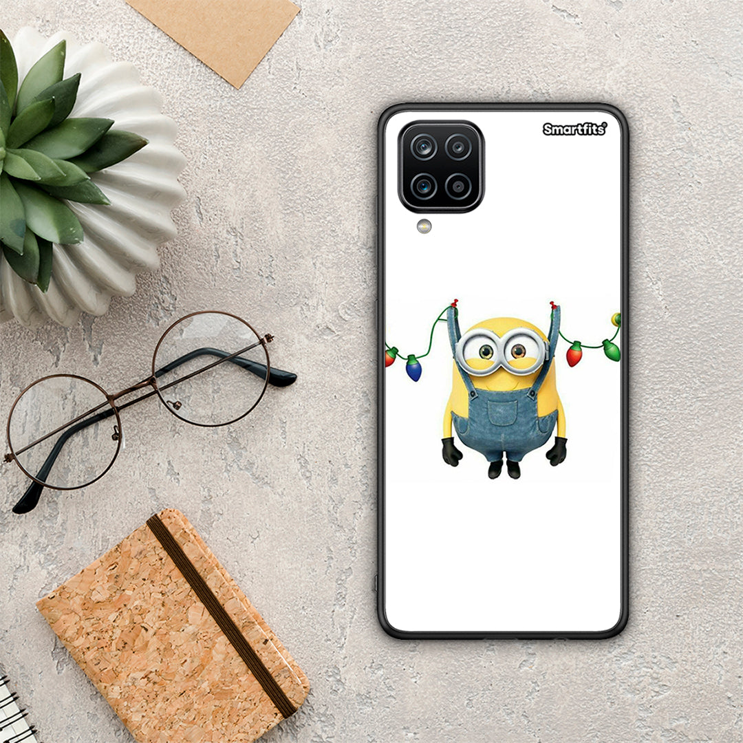 Xmas Minion Lights - Samsung Galaxy A12 θήκη
