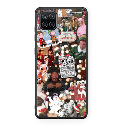 Samsung A12 Xmas Movies θήκη από τη Smartfits με σχέδιο στο πίσω μέρος και μαύρο περίβλημα | Smartphone case with colorful back and black bezels by Smartfits
