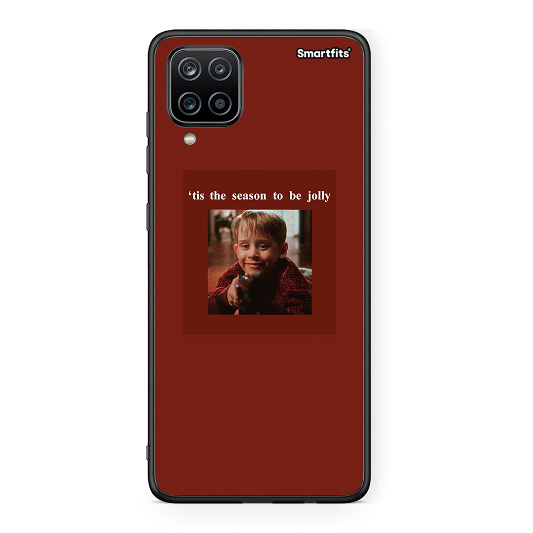 Samsung A12 Xmas Ultimate Spirit θήκη από τη Smartfits με σχέδιο στο πίσω μέρος και μαύρο περίβλημα | Smartphone case with colorful back and black bezels by Smartfits