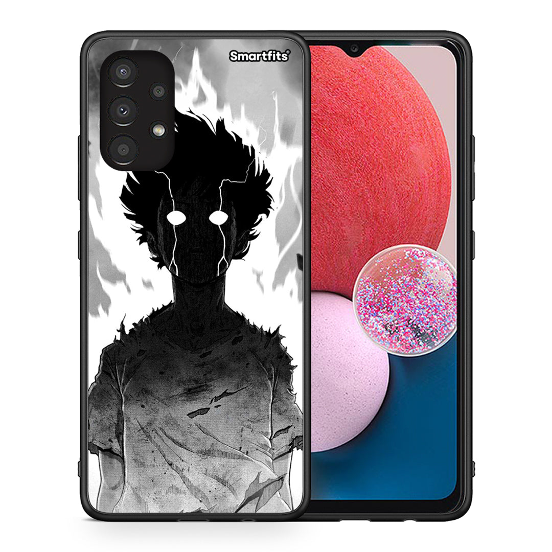 Θήκη Samsung A13 4G Anime Boy από τη Smartfits με σχέδιο στο πίσω μέρος και μαύρο περίβλημα | Samsung A13 4G Anime Boy case with colorful back and black bezels