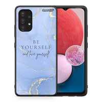Thumbnail for Θήκη Samsung A13 4G Be Yourself από τη Smartfits με σχέδιο στο πίσω μέρος και μαύρο περίβλημα | Samsung A13 4G Be Yourself case with colorful back and black bezels