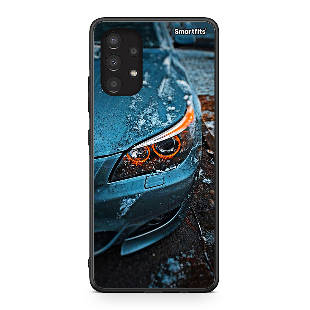 Samsung A13 4G Bmw E60 Θήκη από τη Smartfits με σχέδιο στο πίσω μέρος και μαύρο περίβλημα | Smartphone case with colorful back and black bezels by Smartfits