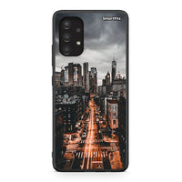 Thumbnail for Samsung A13 4G City Lights θήκη από τη Smartfits με σχέδιο στο πίσω μέρος και μαύρο περίβλημα | Smartphone case with colorful back and black bezels by Smartfits