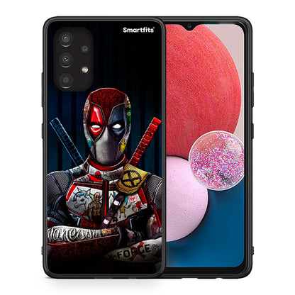 Θήκη Samsung A13 4G Funny Guy από τη Smartfits με σχέδιο στο πίσω μέρος και μαύρο περίβλημα | Samsung A13 4G Funny Guy case with colorful back and black bezels