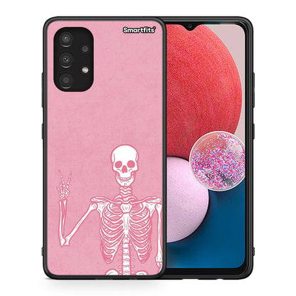 Θήκη Samsung A13 4G Halloween Motivation από τη Smartfits με σχέδιο στο πίσω μέρος και μαύρο περίβλημα | Samsung A13 4G Halloween Motivation case with colorful back and black bezels