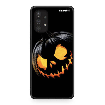 Samsung A13 4G Halloween Scary Pumpkin Θήκη από τη Smartfits με σχέδιο στο πίσω μέρος και μαύρο περίβλημα | Smartphone case with colorful back and black bezels by Smartfits