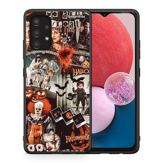 Θήκη Samsung A13 4G Halloween Spooky Season από τη Smartfits με σχέδιο στο πίσω μέρος και μαύρο περίβλημα | Samsung A13 4G Halloween Spooky Season case with colorful back and black bezels