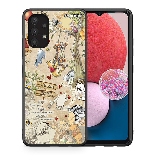 Θήκη Samsung A13 4G Happy Friends από τη Smartfits με σχέδιο στο πίσω μέρος και μαύρο περίβλημα | Samsung A13 4G Happy Friends case with colorful back and black bezels