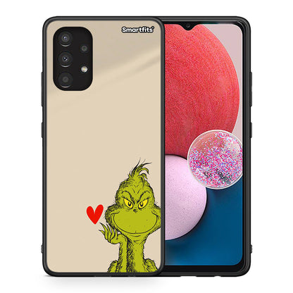 Θήκη Samsung A13 4G Xmas Grinch από τη Smartfits με σχέδιο στο πίσω μέρος και μαύρο περίβλημα | Samsung A13 4G Xmas Grinch case with colorful back and black bezels