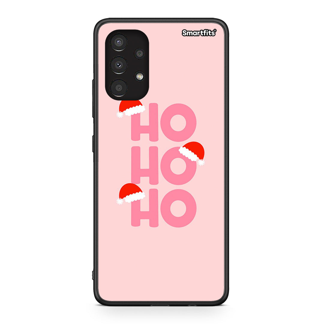 Samsung A13 4G Xmas Ho Ho Ho θήκη από τη Smartfits με σχέδιο στο πίσω μέρος και μαύρο περίβλημα | Smartphone case with colorful back and black bezels by Smartfits