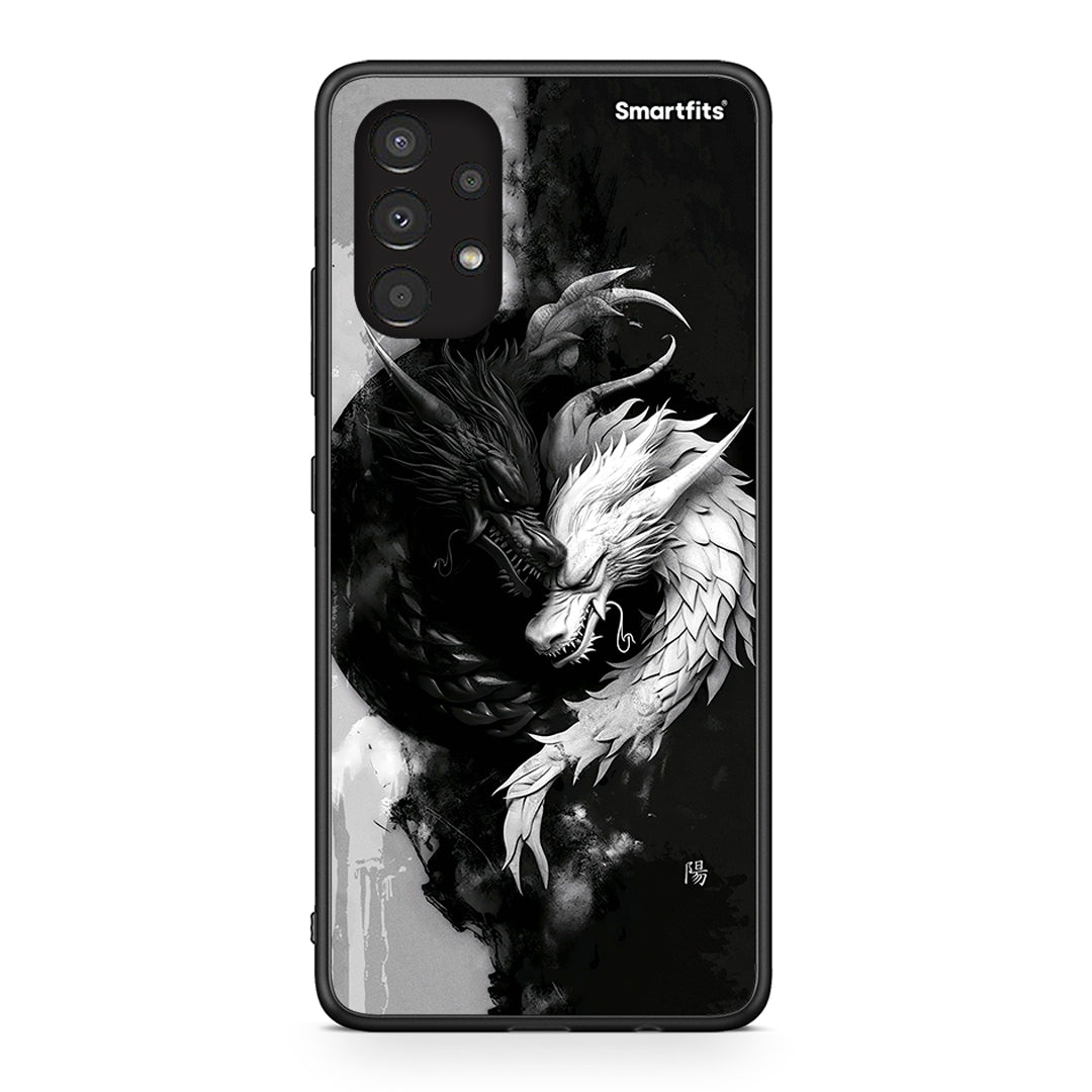 Samsung A13 4G Yin Yang Θήκη από τη Smartfits με σχέδιο στο πίσω μέρος και μαύρο περίβλημα | Smartphone case with colorful back and black bezels by Smartfits