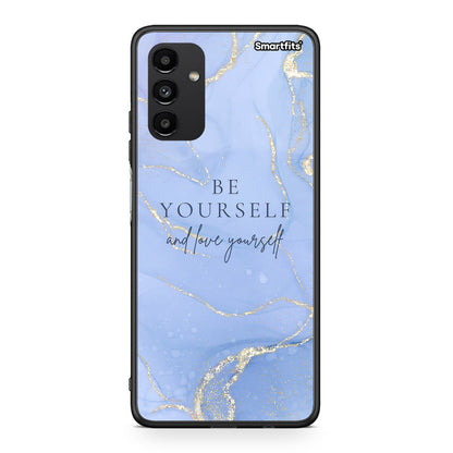 Samsung A13 5G Be Yourself θήκη από τη Smartfits με σχέδιο στο πίσω μέρος και μαύρο περίβλημα | Smartphone case with colorful back and black bezels by Smartfits