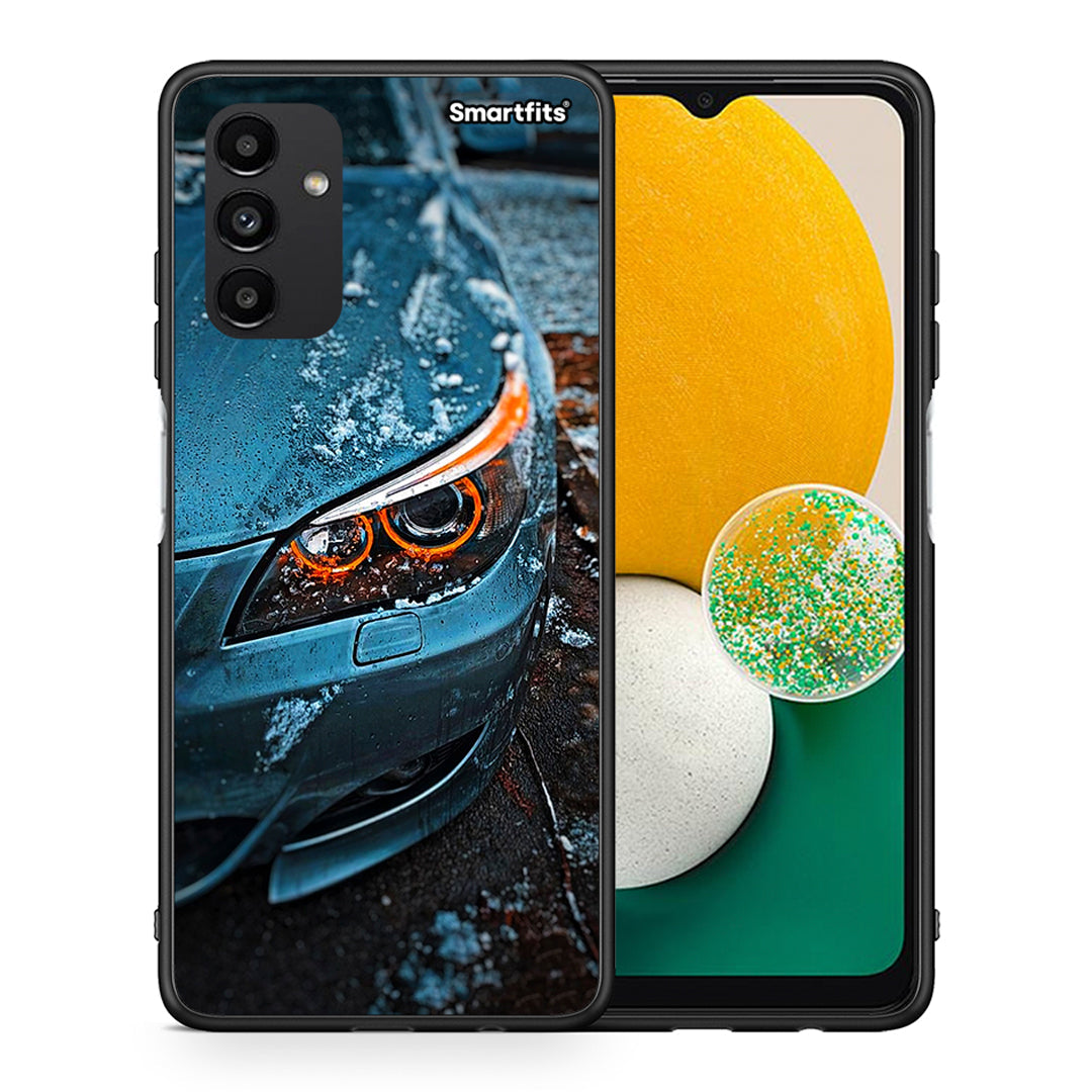 Θήκη Samsung A13 5G Bmw E60 από τη Smartfits με σχέδιο στο πίσω μέρος και μαύρο περίβλημα | Samsung A13 5G Bmw E60 case with colorful back and black bezels