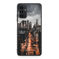 Thumbnail for Samsung A04s City Lights θήκη από τη Smartfits με σχέδιο στο πίσω μέρος και μαύρο περίβλημα | Smartphone case with colorful back and black bezels by Smartfits