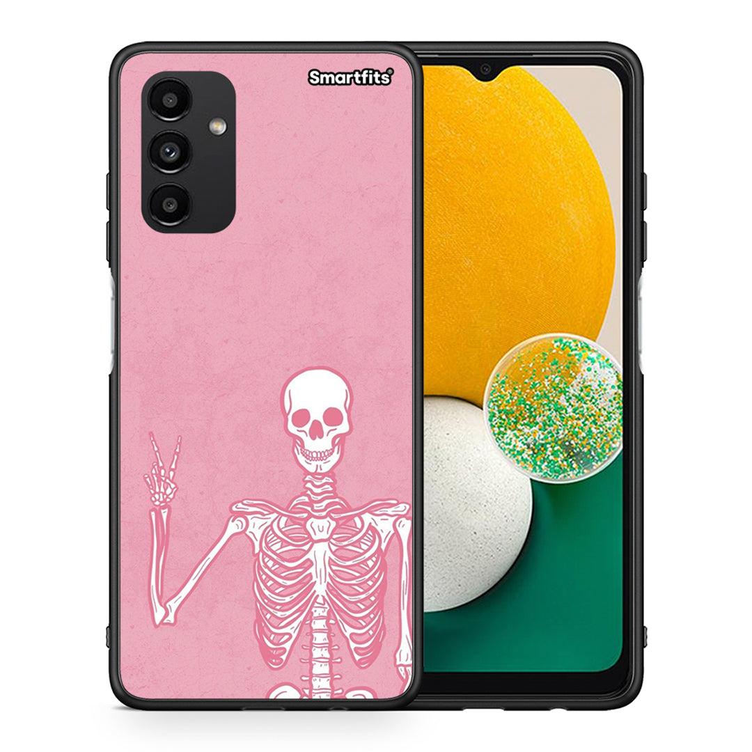 Θήκη Samsung A13 5G Halloween Motivation από τη Smartfits με σχέδιο στο πίσω μέρος και μαύρο περίβλημα | Samsung A13 5G Halloween Motivation case with colorful back and black bezels