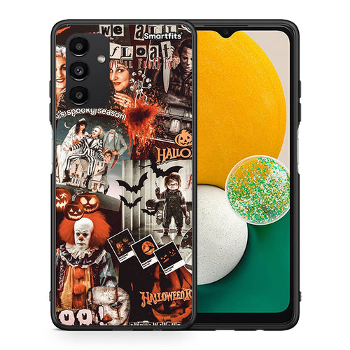Θήκη Samsung A04s Halloween Spooky Season από τη Smartfits με σχέδιο στο πίσω μέρος και μαύρο περίβλημα | Samsung A04s Halloween Spooky Season case with colorful back and black bezels