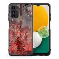 Thumbnail for Θήκη Samsung A13 5G Nezuko Kamado από τη Smartfits με σχέδιο στο πίσω μέρος και μαύρο περίβλημα | Samsung A13 5G Nezuko Kamado case with colorful back and black bezels