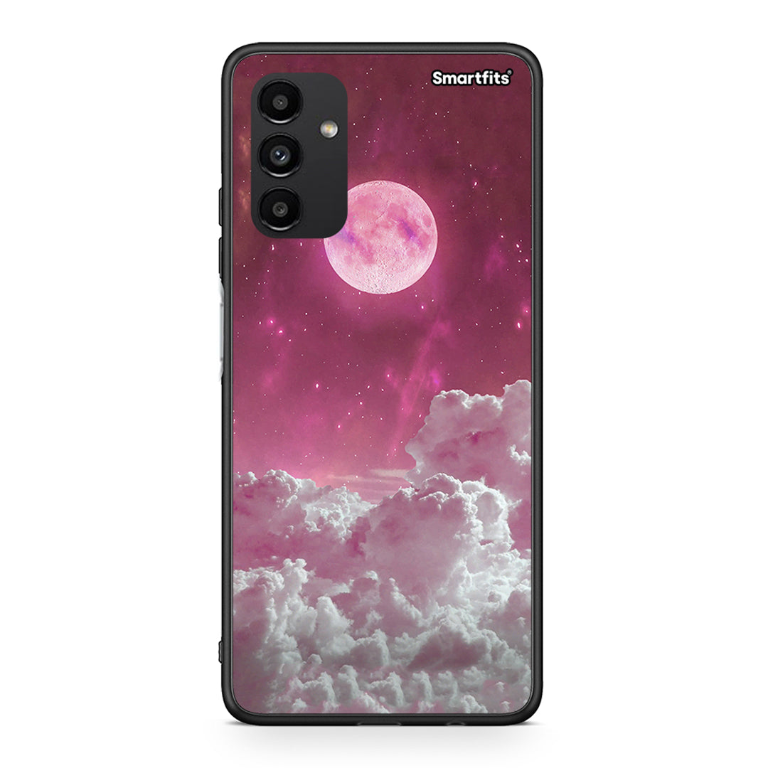 Samsung A13 5G Pink Moon Θήκη από τη Smartfits με σχέδιο στο πίσω μέρος και μαύρο περίβλημα | Smartphone case with colorful back and black bezels by Smartfits