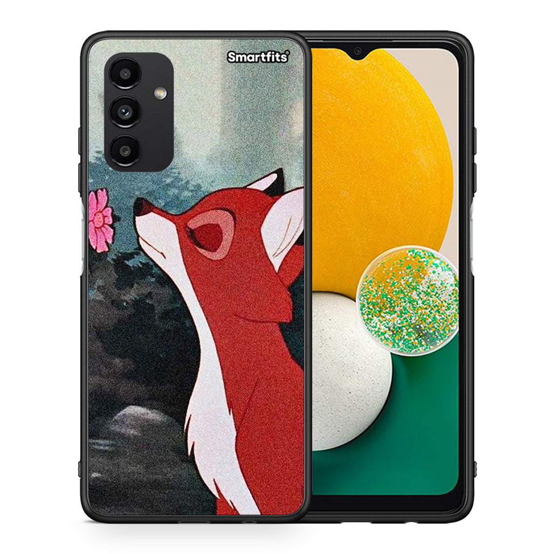 Θήκη Samsung A04s Tod And Vixey Love 2 από τη Smartfits με σχέδιο στο πίσω μέρος και μαύρο περίβλημα | Samsung A04s Tod And Vixey Love 2 case with colorful back and black bezels